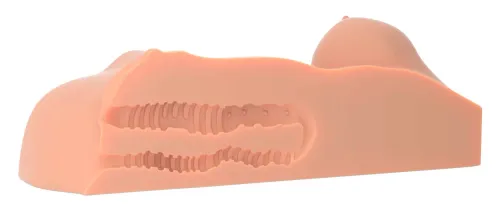 pdx plus tors anatomiczny z piersiami i podwojnym systemem tuneli cielisty na Arena.pl