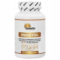 Inozytol (Myo-Inositol) 500 mg 180 Tab – Hormony, Nastrój, Nerwy – Sowelo