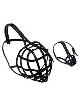 Profilowany kaganiec skórzany dla psa wielkości kaukaza - Chaba Rozmiar K