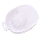 Miseczka do rąk manicure, zdejmowania hybrydy, żelu, akrylu biała