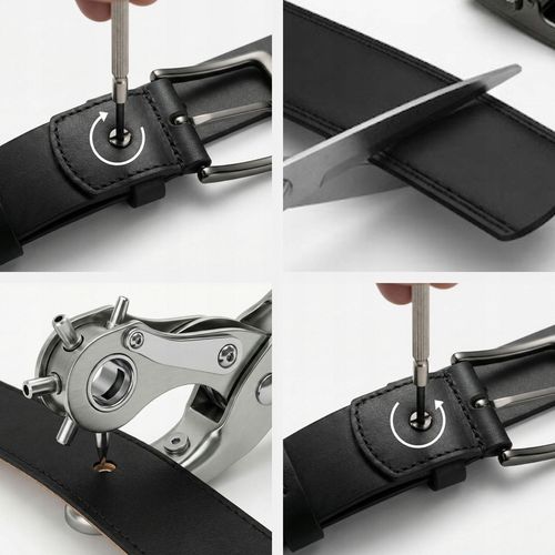 Pasek skórzany męski CZARNY do spodni SZEROKI skóra naturalna ZAGATTO na Arena.pl