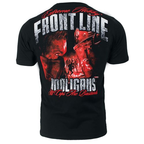 T-shirt "FRONTLINE" czerwony CZARNY L na Arena.pl