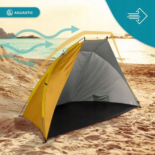 Namiot plażowy AQUASTIC Concielo pomarańczowy UPF50+ Ochrona przed słońcem na Arena.pl