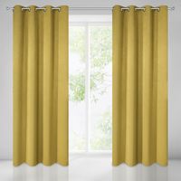 Zasłona gotowa na przelotkach ROSSIE 140x250 Eurofirany musztardowy