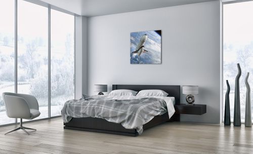 Obraz Na Płótnie - Sputnik Orbita - 70X70 Cm - Ac70X70-0496 na Arena.pl