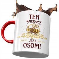 Kubek Czerwony Dla Piekarza Ten Piekarz Jest Osom! Z Nadrukiem Ze Zdjęciem