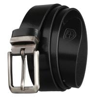 elegancki pasek męski ze skóry naturalnej w klasyczną klamrą - peterson 120