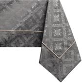 Obrus bawełniany MAYA mankiet  + lamówka 150X550 kakaowy DecoKing