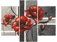 OBRAZ CZERWONE KWIATY MAKI