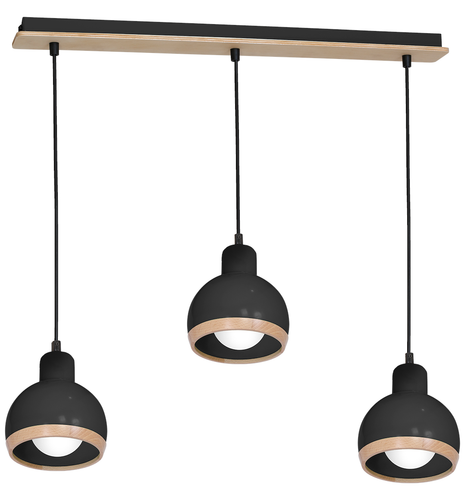 Lampa wisząca OVAL BLACK 3xE27 na Arena.pl