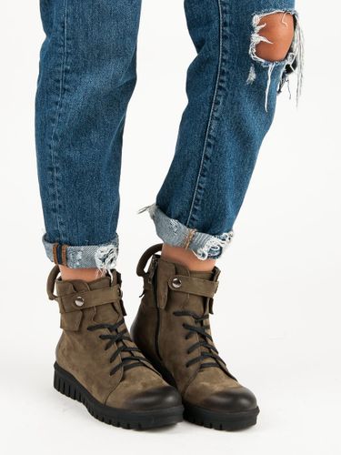 BOTKI WORKERY KHAKI VINCEZA Rozmiar - 36 na Arena.pl