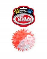 Piłka z wypustkami dla psa 5,5cm twarda guma o zapachu wanilii pływająca