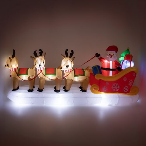 mikołaj nadmuchiwany dekoracja świąteczna sanie renifer dmuchaniec jumihome na Arena.pl