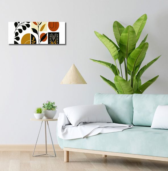 Obraz 60x20cm Kolaż Botaniczny zdjęcie 2