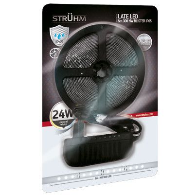 Taśma LED 24W 4000K LATE LED 03584 Ideus pasek 5 metrów 2100lm IP65 biała zdjęcie 1