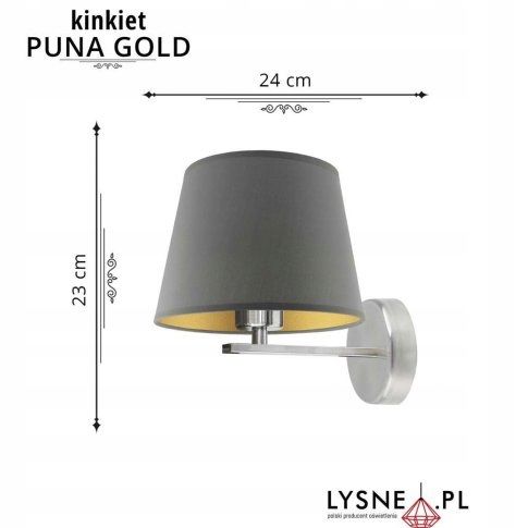 lampa ścienna kinkiet PUNA GOLD na Arena.pl