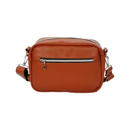 Torebka Motyle Nocą  - Uniwersalna Torebka Prostokątna Kolor ekoskóry - Brązowy na Arena.pl