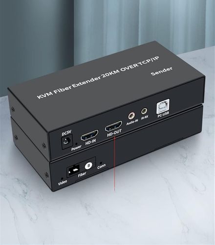 KVM extender światłowodowy HDMI+USB 20 km audio/IR Full HD 1080p na Arena.pl
