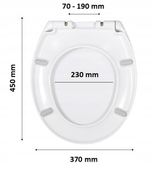 Deska Sedesowa WC Wolnoopadająca Uniwersalna do KOŁO ROCA CERSANIT