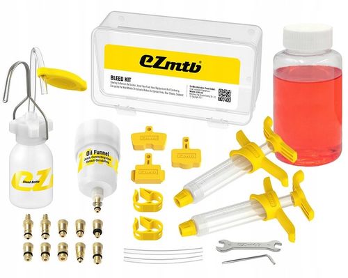 Zestaw do odpowietrzania hamulców EZmtb bleed kit 2022 STD Box + olej 100ml na Arena.pl