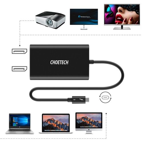 adapter rozdzielacz usb typ c thunderbolt 3 czarny na Arena.pl