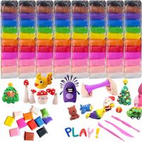 96 szt PLASTELINA MAGICZNA SENSO GLINA POLIMEROWA PIANKOWA MASA DLA DZIECI