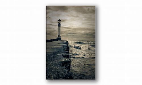 OBRAZ NA PŁÓTNIE 054 Latarnia morska 40x60cm na Arena.pl