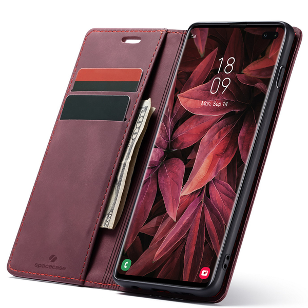 Spacecase Wallet Galaxy S10+ red zdjęcie 1