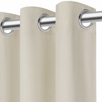 Zasłona gotowa na przelotkach VIVA 140x250 jasnobeżowa