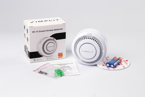 CZUJNIK DYMU DETEKTOR OGNIA WIFI ALARM BEZPRZEWODOWY CZUJKA TUYA SIMPLIT na Arena.pl