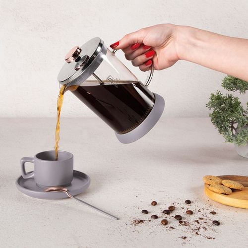 zaparzacz tłokowy do kawy herbaty 800ml berlinger haus bh-8589 taupe na Arena.pl