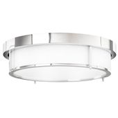 Sufitowa lampa chromowana Romi plafoniera z abażurem nad stół