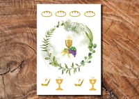 Wydruk cukrowy na tort A4 Komunia Święta DIY