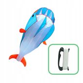 LATAWIEC XXL WIELORYB NIEBIESKI 210cm PLAŻOWY