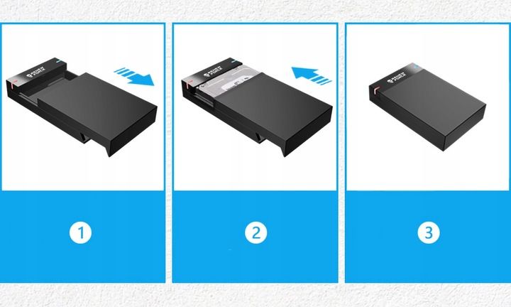 Obudowa Dysku 3.5' Kieszeń SATA I II III HDD USB 3.0 Super Speed do 5Gb/s zdjęcie 9