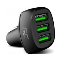 ŁADOWARKA SAMOCHODOWA SZYBKA 3x USB ZAPALNICZKA GREEN CELL
