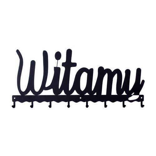 Wieszak Ścienny Witamy Czarny na Arena.pl