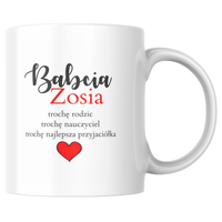 Prezent na dzień Babci Kubek z personalizowanym imieniem.