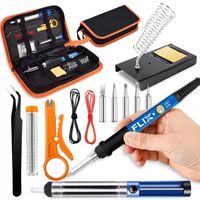 Zestaw Lutowniczy LUTOWNICA PRECYZYJNA 60W +Walizka + Odsysacz +DUŻY STOJAK