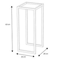 Stojak na kwiaty Kaja Home KS-07 KWIETNIK ECO M metalowy czarny