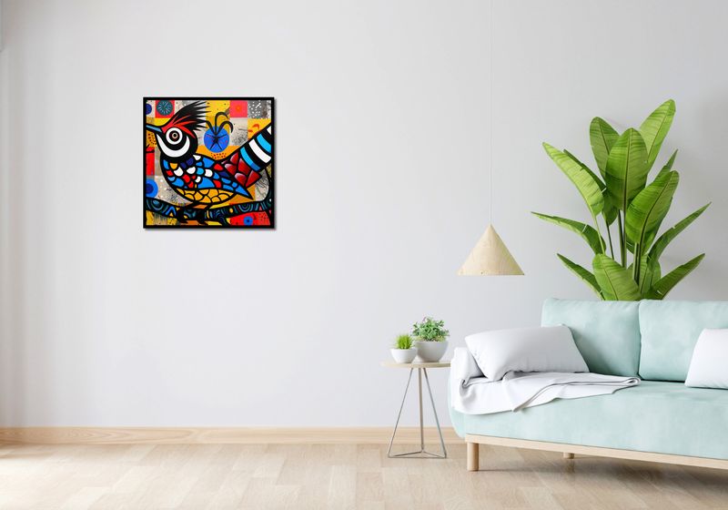 Plakat 60x60cm Ptak Na Wznak zdjęcie 4