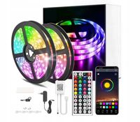 Taśma LED 10M RGB 5050 Bluetooth APLIKACJA MOBILNA