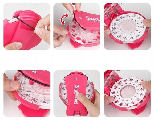 Blinger Maszynka do Ozdabiania Kryształkami Zestaw do Warkoczyków Akcesoria na Arena.pl