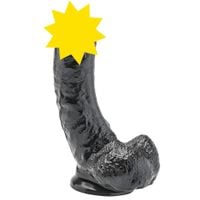 Duże Dildo Get Real Black 8''