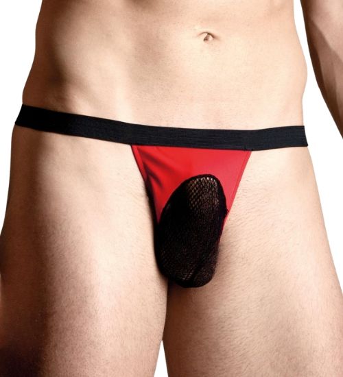 Prześwitujące stringi męskie XL zdjęcie 1
