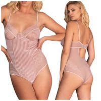 WYJĄTKOWE BODY WELUROWE Z KORONKĄ SEKSOWNE S/M