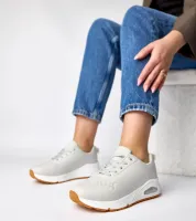 Szare sneakersy na grubej podeszwie Sylvie 36