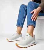 Szare sneakersy na grubej podeszwie Sylvie 41