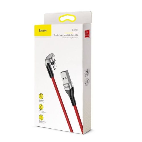 Kabel kątowy Lightning Baseus U-shaped 2m 1.5A (czerwony) na Arena.pl