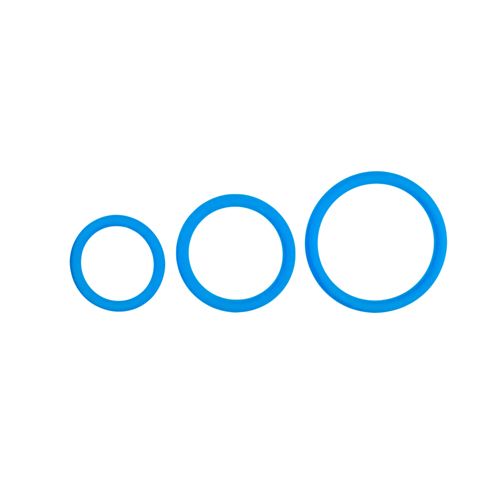 pierścień cock ring set blue na Arena.pl